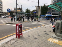 용산소방서, 숙대입구역 등 보이는 소화기 설치