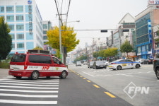청주서부소방서, 시민과 함께 ‘소방차 길 터주기 훈련‘
