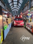 공단소방서, 골든타임 확보 위한 옥련시장 소방차 길 터주기 훈련