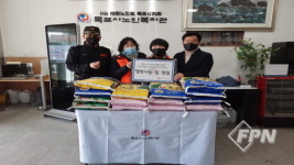 목포소방서 서부의소대, 설 명절 맞아 목포시 노인복지관 위문 행사