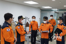 최태영 서울소방재난본부장, 서울강서 발산119 방문