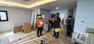 하동소방서장, 솔섬 청소년해양수련원 공사현장 현문현답 현장점검