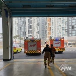 송도소방서 국제119안전센터, 화재현장 골든타임 확보 차고지 탈출 훈련