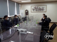 염병선 증평소방서장, 한국알미늄 안전관리 현장지도