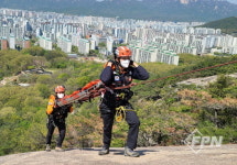 도봉소방서 119구조대, 봄철 산악사고 대비 인명구조훈련