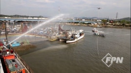 공단소방서, 민ㆍ관 합동 선박 화재진압 훈련