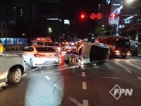 남동소방서, 예술회관역 사거리 교통사고… 4명 구조 · 병원 이송