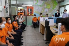 최태영 서울소방재난본부장, 광진소방서 능동119안전센터 방문