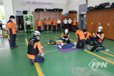 통영소방서, 경남 소방기술경연대회 구급 분야 자체 시연회