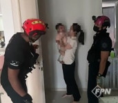 영종소방서, 방에 갇힌 15개월 아이 안전하게 구조