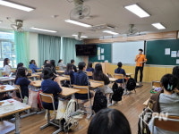 창원소방서, 상남중 대상 심폐소생술 교육