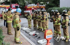 의왕소방서, 고층 건축물 화재진압 훈련