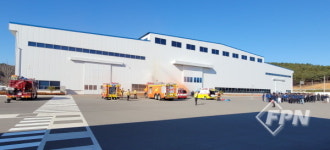 경남고성소방서, 한국항공우주산업 고성 공장 합동 소방훈련