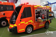[2021 FireEXPO Hot Item] “좁은 골목길도 문제없다” 대진정공, 친환경 초소형 전기소방차