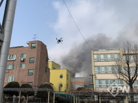 부평소방서, 자동차공업사 화재서 드론 활용 신속 대응