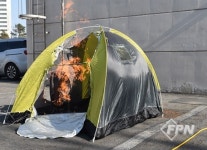 둔산소방서, 에탄올 화로 화재 위험성 재현실험