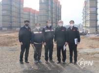 박학순 영암소방서장, 대불렉시안2차아파트 건축공사장 안전관리 지도 방문