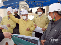 부산 북구 재해위험개선지구 정비사업 현장 방문한 이승우 행안부 재난안전관리본부장