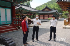 박유진 진주소방서장, 부처님 오신 날 대비 전통사찰 지도방문