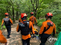 부평소방서, 산악사고 부상자 신속ㆍ안전하게 구조