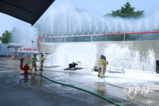 인천서부소방서, CAFS 펌프차·성능개선 장비 작동 시연회