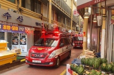 남동소방서, 간석시장 길 터주기 훈련