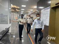 한종우 증평소방서장, 증평요양병원 지도 방문