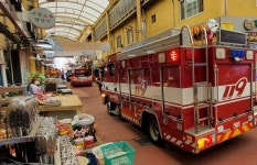 남동소방서, 간석시장 길 터주기 훈련