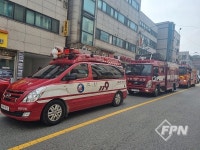 인천공단소방서, 소방차 출동로 길 터주기 훈련