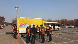 인천서부소방서, 재난현장 구급대응훈련에 119급식차 지원