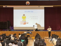 거제소방서, 거제중앙고 학생 대상 심폐소생술
