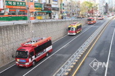 중랑소방서, 소방차 길 터주기 훈련
