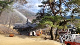 합천소방서, 법보종찰 해인사 합동 소방훈련