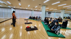 송도소방서, 인천대 스포츠센터 소ㆍ소ㆍ심 안전교육