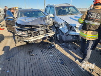 용산소방서, 서빙고로 옥수동 고가도로서 교통사고