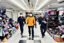 정기수 인천중부소방서장, 지하상가 현장 지도 방문