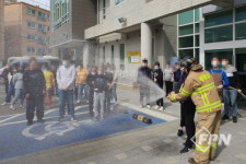 인천중부소방서, 동구한마음종합복지관 합동 소방훈련