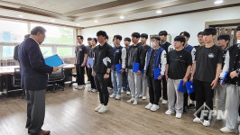 순천제일대학교 소방방재장학회, 소방방재과에 장학금 1천만원 전달