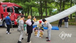 계양소방서, 가정의 달 가족안전 119체험행사서 구조대 탈출 체험 행사