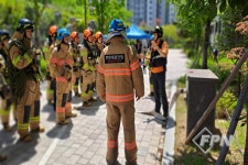 청주동부소방서, 고층건축물 화재 상황 대비 현지적응훈련