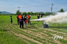 음성소방서 소이전담의소대, 씨앗지역아동센터 대상 소방체험교육
