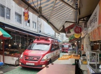 남동소방서, 만수시장 소방차 출동로 확보 훈련