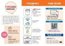 시흥소방서 “119안심콜 서비스 신청하세요”