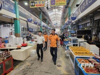 통영소방서, 추석 연휴 대비 전통시장 현장 지도 방문