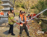 청주동부소방서, 소방차 진입곤란지역 훈련