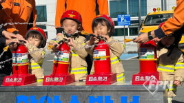 함안소방서, 이안어린이집 원생ㆍ교사 초청해 소방안전 체험 교육