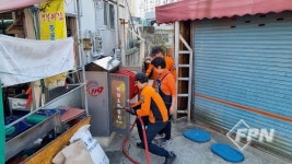 양산소방서, 전통시장 상인 대상 소방시설 사용법 교육