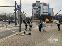 검단소방서, 완정역 인근서 겨울철 화재 예방 캠페인
