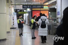 계양소방서, 계산역서 아파트 화재 피난행동요령 홍보 캠페인