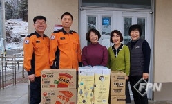 제천소방서, 설 명절 맞아 사회복지시설 위문 방문